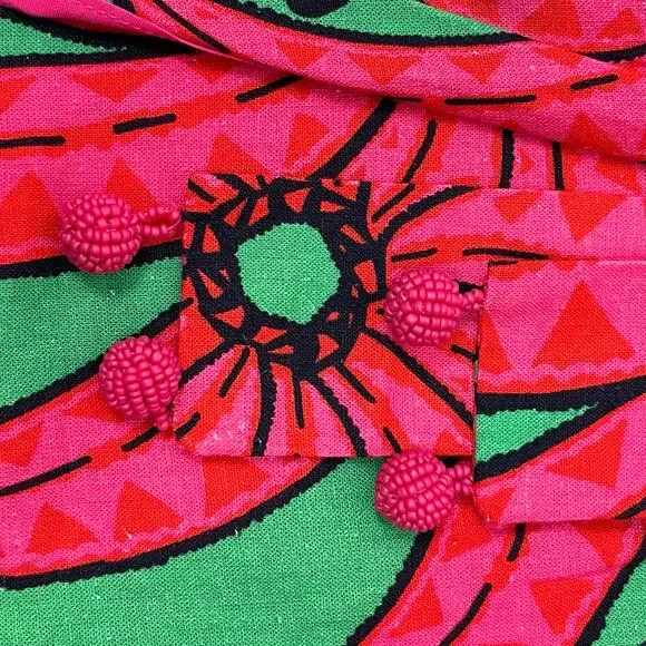 FARM Rio Red and Green Floral Midi Skirt - Picture 3 of 15